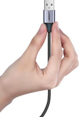 Кабель US290 (60146) USB 2.0 A to Micro USB, 1м, серо-черный – фото 2