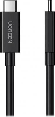 Кабель US501 USB-C to USB-C Thunderbolt 4 40Gbps 100W Data. Длина: 0,8 м. Цвет: черный – фото 1