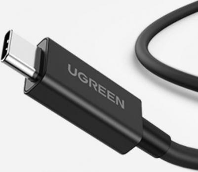 Кабель US501 USB-C to USB-C Thunderbolt 4 40Gbps 100W Data. Длина: 0,8 м. Цвет: черный – фото 4