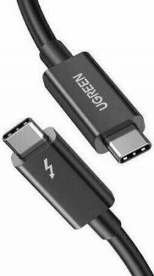 Кабель US501 USB-C to USB-C Thunderbolt 4 40Gbps 100W Data. Длина: 0,8 м. Цвет: черный – фото 5