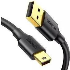 Кабель USB 2.0(Am)-Mini USB 2.0(Bm), экранированный, 1 м, черный, US132