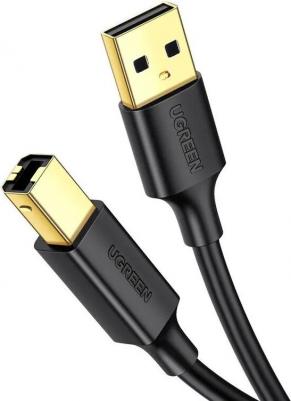 Кабель USB 2.0(Am)-USB 2.0(Bm), экранированный, 1.5 м, черный, US135