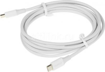 Кабель USB 2.0 Type-C(m)-USB 2.0 Type-C(m), экранированный, быстрая зарядка, 5A 2м, белый US300 – фото 7