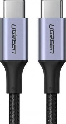 Кабель USB-C - USB-C US316 (20478) 5A Data Cable 0.5 м черный