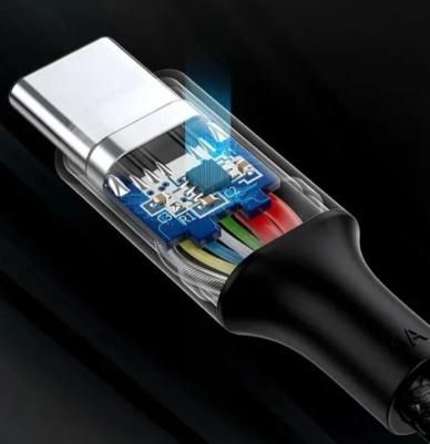 Кабель USB-C - USB-C US316 (20478) 5A Data Cable 0.5 м черный – фото 9