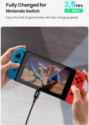 Кабель usb type-c - usb type-c US300 (80371) 1 м черный – фото 6