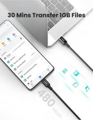 Кабель usb type-c - usb type-c US300 (80371) 1 м черный – фото 14