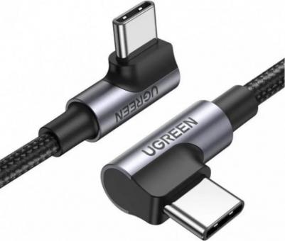 Кабель USB type-c - USB type-c US335 Right Angle 1 м черный