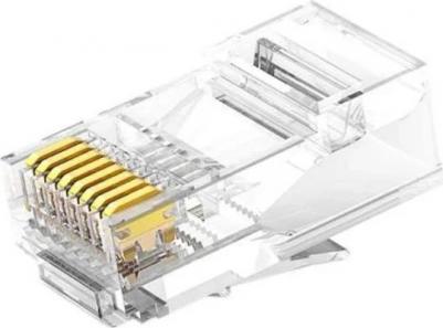 Коннектор NW120 Cat 6 Unshielded RJ45 Modular Plugs 100 шт. Цвет: прозрачный