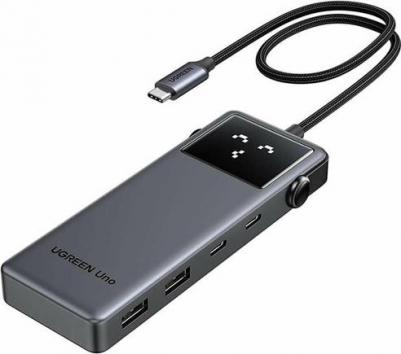 Конвертер CM888 UNO 6-in-1 4K@60Hz USB-C To HDMI+2*USB 3.2 A+2*USB 3.2 C+PD Power Converter. Цвет: серый – фото 2