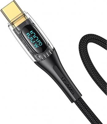 Кабель US-SJ591 Type-C/Type-C 100W 2 м. чёрный – фото 1