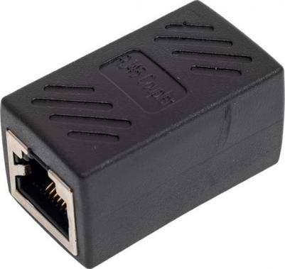 Адаптер-проходной RJ-45 8P8C категория 5e, черный CT251S (CT251S)
