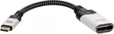 Aдаптер USB 3.1 Type-Cm --> DP A f 8K@60Hz, 0.15m,Alum, <CU422MV-8K> – фото 1