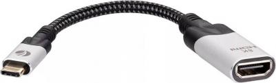 Aдаптер USB 3.1 Type-Cm --> HDMI A f 8K@60Hz, 0.15m,Alum, <CU423MV-8K> – фото 2