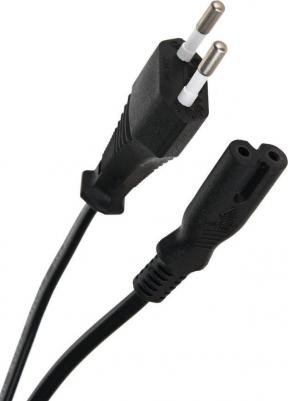 Кабель для аудио-видео техники IEC-320-C7--розетка 220V, 2-pin, 1,8м, медь, <CE023-1.8M