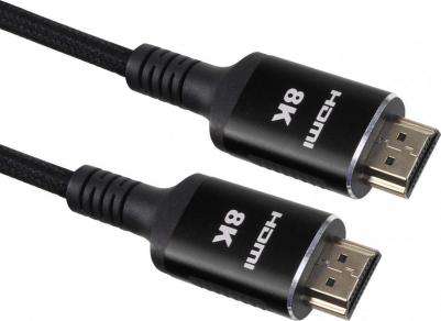 Кабель HDMI 19M/M, ver. 2.1 8KX60Hz (Econom) оплетка 2m iOpen