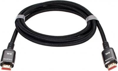Кабель HDMI 19M/M, ver. 2.1 8KX60Hz (Econom) оплетка 2m iOpen – фото 4