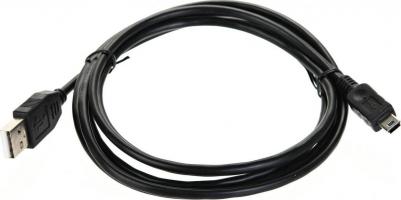 Кабель miniUSB 1.8м Telecom круглый черный