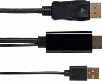 Кабель-переходник CG599AC-1.8M HDMI(M) +USB -> DisplayPort(M) 4K*60Hz 1.8m – фото 8
