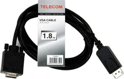 Кабель-переходник DisplayPort -- VGA_M/M 1,8м Telecom <TA669-1.8M – фото 1