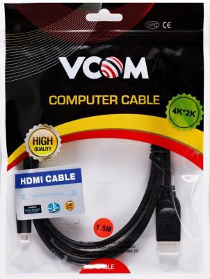 Кабель-переходник HDMI-Micro HDMI v1.4 4K, экранированный, 1.5м, черный – фото 1