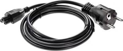 Кабель питания для ноутбуков Telecom 1.8m, 3-pin, с заземлением, 220V <TP022-IEC320-C5/SHM-1.8-BK – фото 1