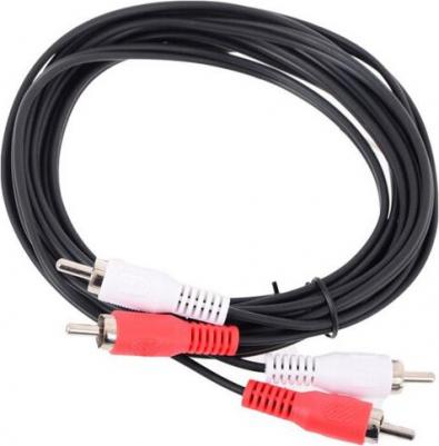 Кабель соединительный 2xRCA (M) - 2xRCA (M) черный 2m, Telecom <TAV7158-2M