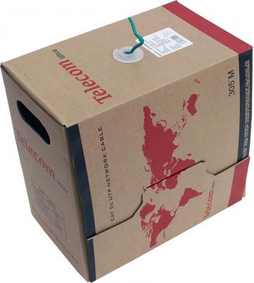 Кабель "Telecom" Ultra Base UTP кат.5е 4 пары, бухта 305м омедненный Green\\Orange\\gray – фото 6