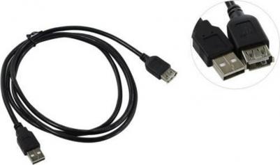 Кабель удлинительный TELECOM USB2.0 <Am--Af 1,5 м черный <TUS6990-1.5M – фото 3