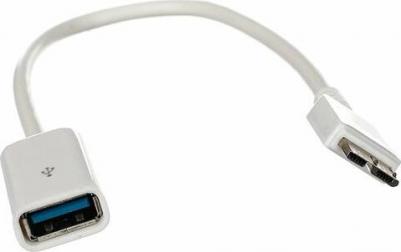 Кабель USB 3.0(AF) -microUSB 3.0(BM) OTG, 0.1m, белый (CU304) – фото 2