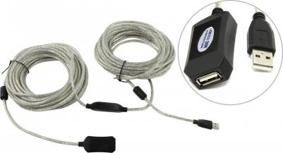 Кабель USB A-USB A, M-F 20м Grey (ACU823-20M) – фото 4