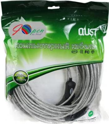 Кабель USB A-USB A, M-F 20м Grey (ACU823-20M) – фото 6