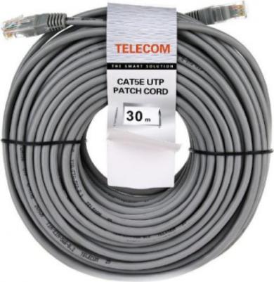 Патч-корд литой "Telecom" UTP кат.5е 30,0м серый <NA102--30M – фото 5