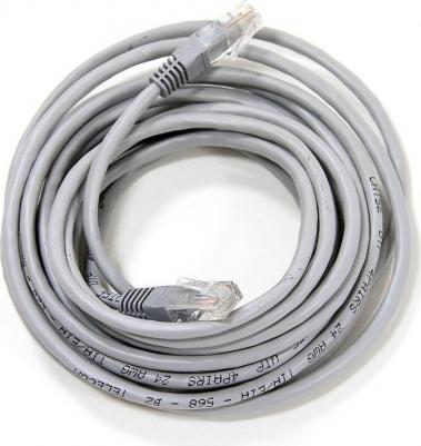 Патч-корд UTP 5e категории 5м серый CCA PVC Telecom NA102 – фото 4