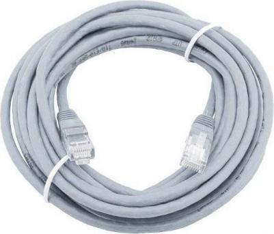 Патч-корд UTP 5e категории 5м серый CCA PVC Telecom NA102 – фото 9