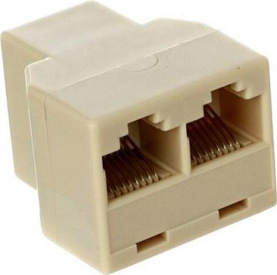 Разветвитель RJ-45 8P8C F <-->2 x 8P8C F,FTP, ABS пластик, кат. 5e <CT252S> 4895182256415