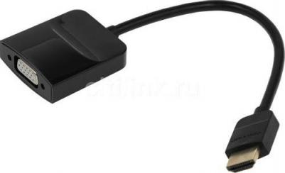 Адаптер HDMI-VGA, M-F Black (ACHBB) – фото 2