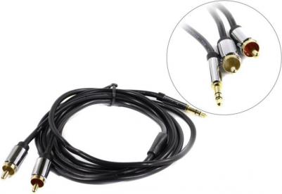 Аксессуар Jack 3.5mm/M - 2RCA/M 1.5m Black P550AC150-S – фото 6