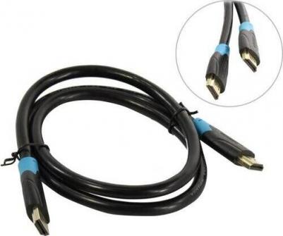 Кабель аудио-видео AACBE, HDMI (m) - HDMI (m), ver 2.0, 0.75м, GOLD, черный