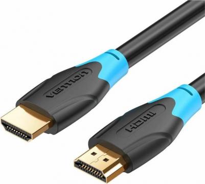 Кабель аудио-видео AACBE, HDMI (m) - HDMI (m), ver 2.0, 0.75м, GOLD, черный – фото 1