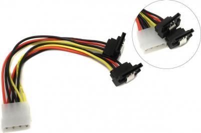 Кабель Molex 4pin- 2xSATA F KDCBB угол 90 – фото 2