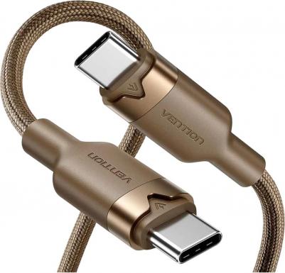 Кабель TRIJF, USB Type-C (m) - USB Type-C (m), 1м, бронзовый – фото 4