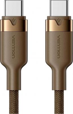 Кабель TRIJF, USB Type-C (m) - USB Type-C (m), 1м, бронзовый
