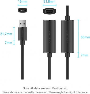 Кабель удлинитель USB2.0 АM/AF 10м (CBKBL) активный – фото 4