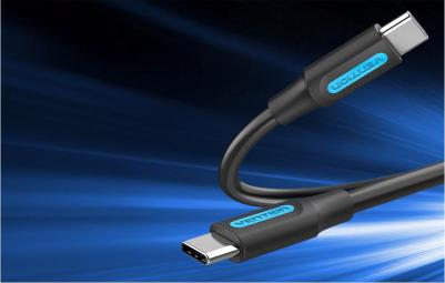 Кабель USB Type-C-USB Type-C, быстрая зарядка, 5А, 100 Вт, 50 см, черный – фото 3