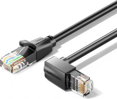 Патч-корд IBVBI литой, U/FTP, кат.6, 3м, 4 пары, 26AWG, медь бескислородная, многожильный, черный