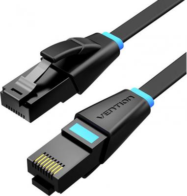 Патч-корд UTP 8м (IBJBK) категория 6 черный плоский – фото 1