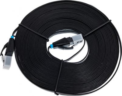 Патч-корд UTP 8м (IBJBK) категория 6 черный плоский – фото 4