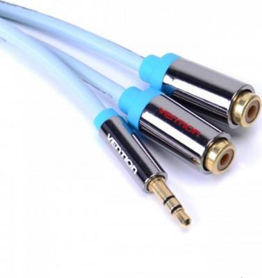 Переходник-разветвитель Jack 3.5 mm M/2RCA F VAB-R02-B030 гибкий – фото 2