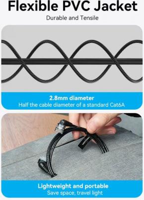 Сетевой кабель UTP cat.6a RJ45 1m Black IBOBF – фото 7